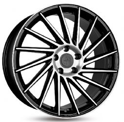 4 Stück KT17 8,5x19 ET40 5x114,3 black front pol